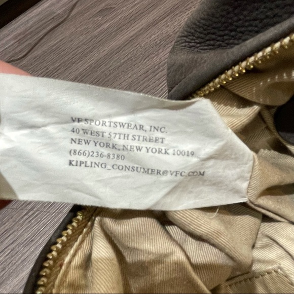 Brown Kipling ShoulderBag w golden hardware - Picture 7 of 9